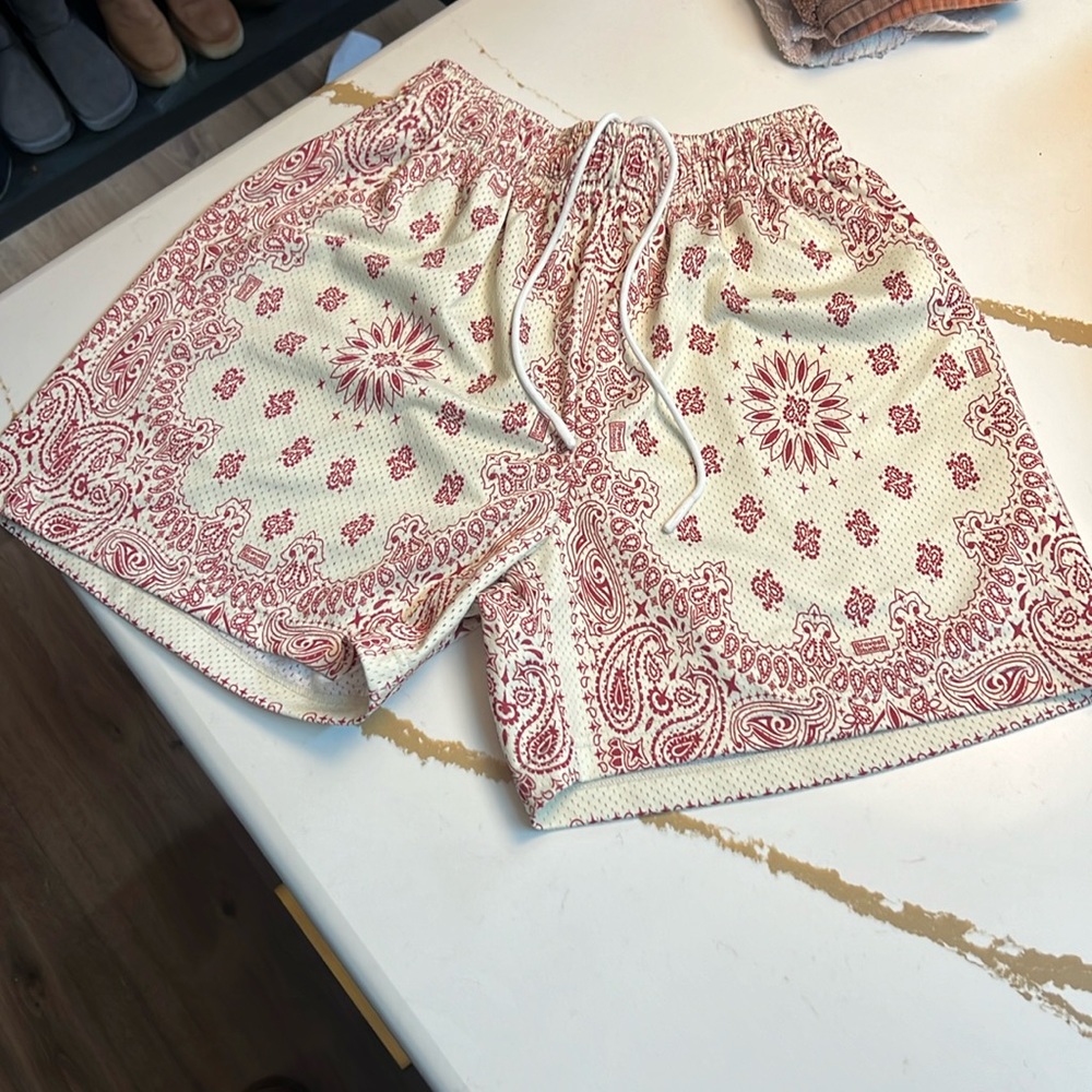 Bravest studios paisley shorts cream